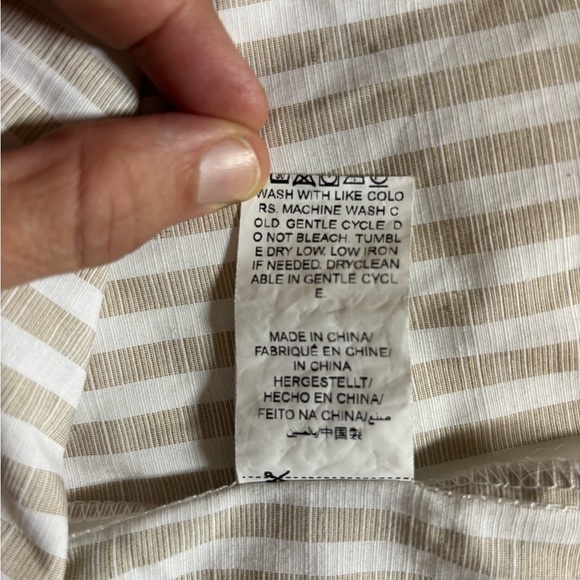 SHEIN Ruffle Sleeve Striped Tank Top size medium sleeveless top - Picture 6 of 7